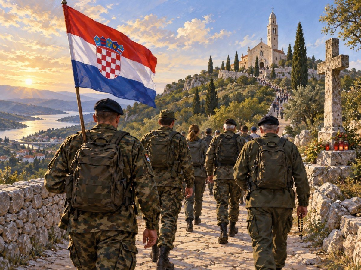 Vojska, policija i branitelji u Mariji Bistrici: molitva za domovinu i mir — ilustracija